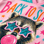 ChaoticClub Bubble Gum Raccoon Back to School Mesh Jersey