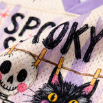 ChaoticClub Preppy Spooky Season Coquette Skeleton Mesh Jersey