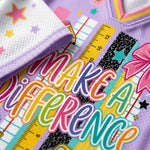 ChaoticClub Striped Make A Difference Pencil Crayons  Mesh Jersey