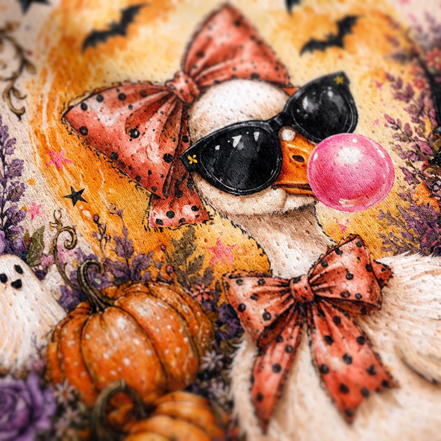 ChaoticClub Halloween Duck Bubble Gum Halloween Mesh Jersey