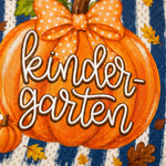 ChaoticClub Fall Back To School Striped Teacher Pumpkin Mesh Jersey