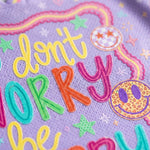 Chaotic Club Don't Worry Be Happy Spring Smiley Face  Mesh Jersey