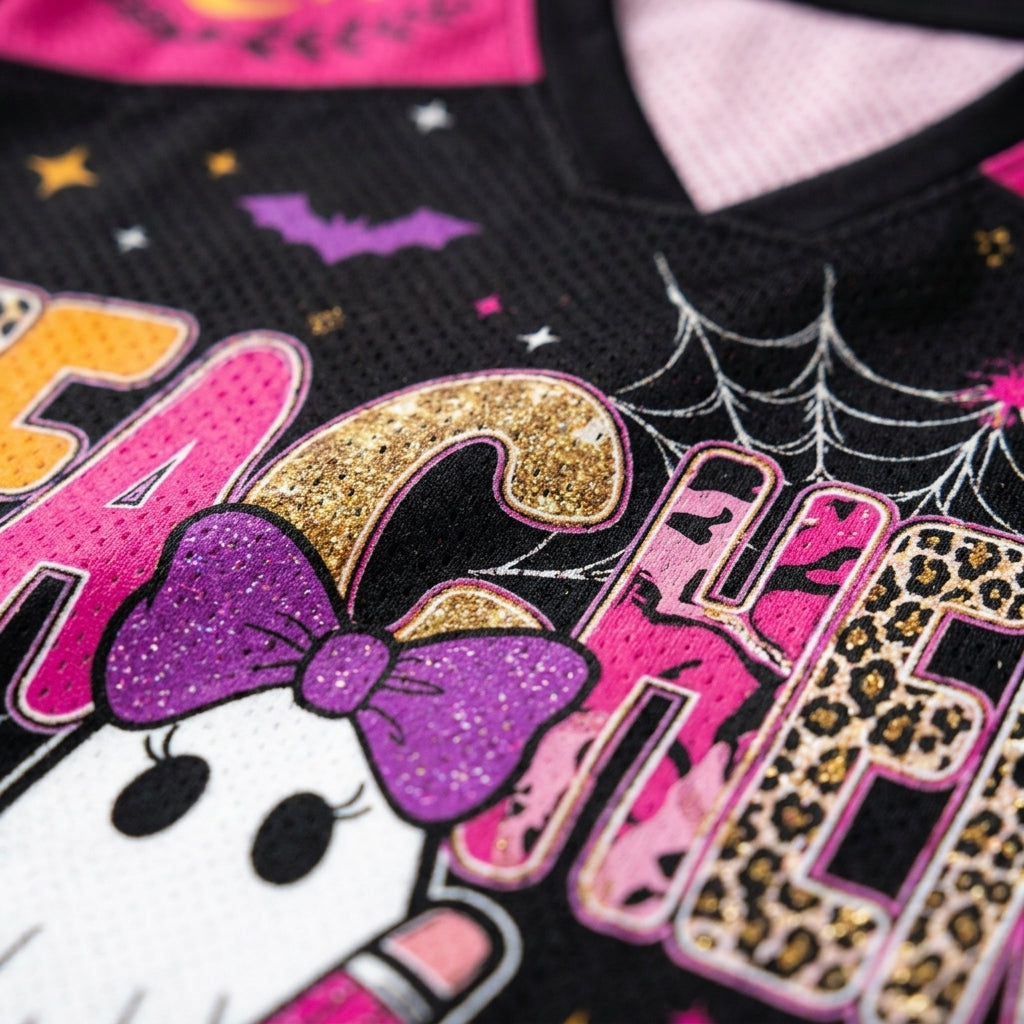 Chaotic Club Preppy School Staff: Teacher, Para Hallowwen Boo Mesh Jersey