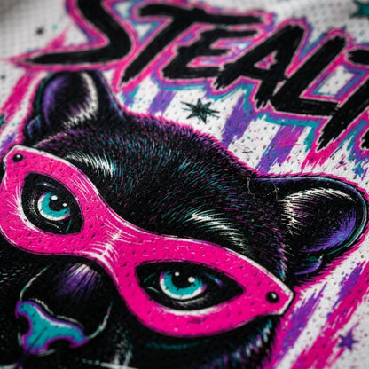 Chaotic Club Black Panther Neon Stars Mascot Mesh Jersey