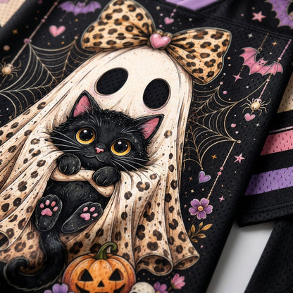 Chaotic Club Preppy Ghost Coquette Ghost Bow Mesh Jersey