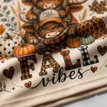 Chaotic Club Highland Cow Fall Autumn Pumpkin Long Sleeve Jersey