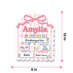ChaoticClub  First & Last Day of School Striped Personalized