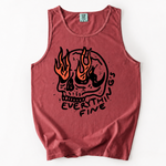 ChaoticClub Everything Is Fine Skull Tank Top