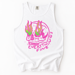 ChaoticClub Everything Is Fine Skull Tank Top