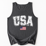 ChaoticClub Vintage USA Flag Tank Top