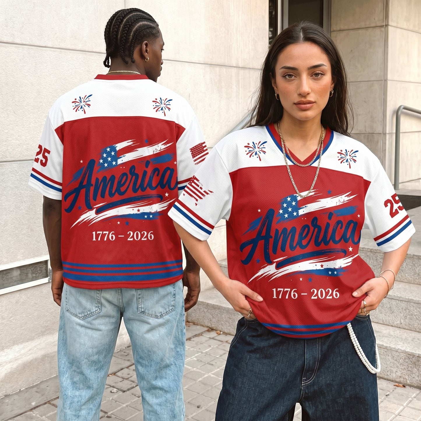 ChaoticClub America 250 Years From 1776 To 2026 Mesh Jersey