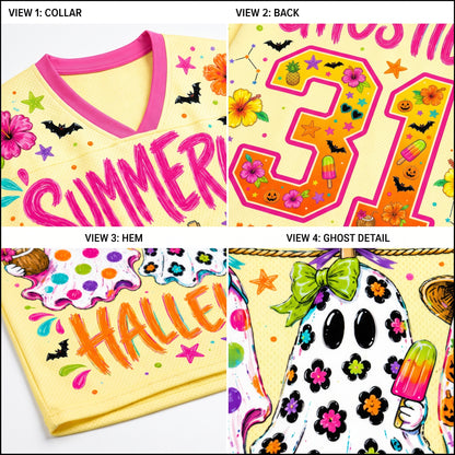 ChaoticClub Summerween Hallelujah Ghost Halloween Mesh Jersey