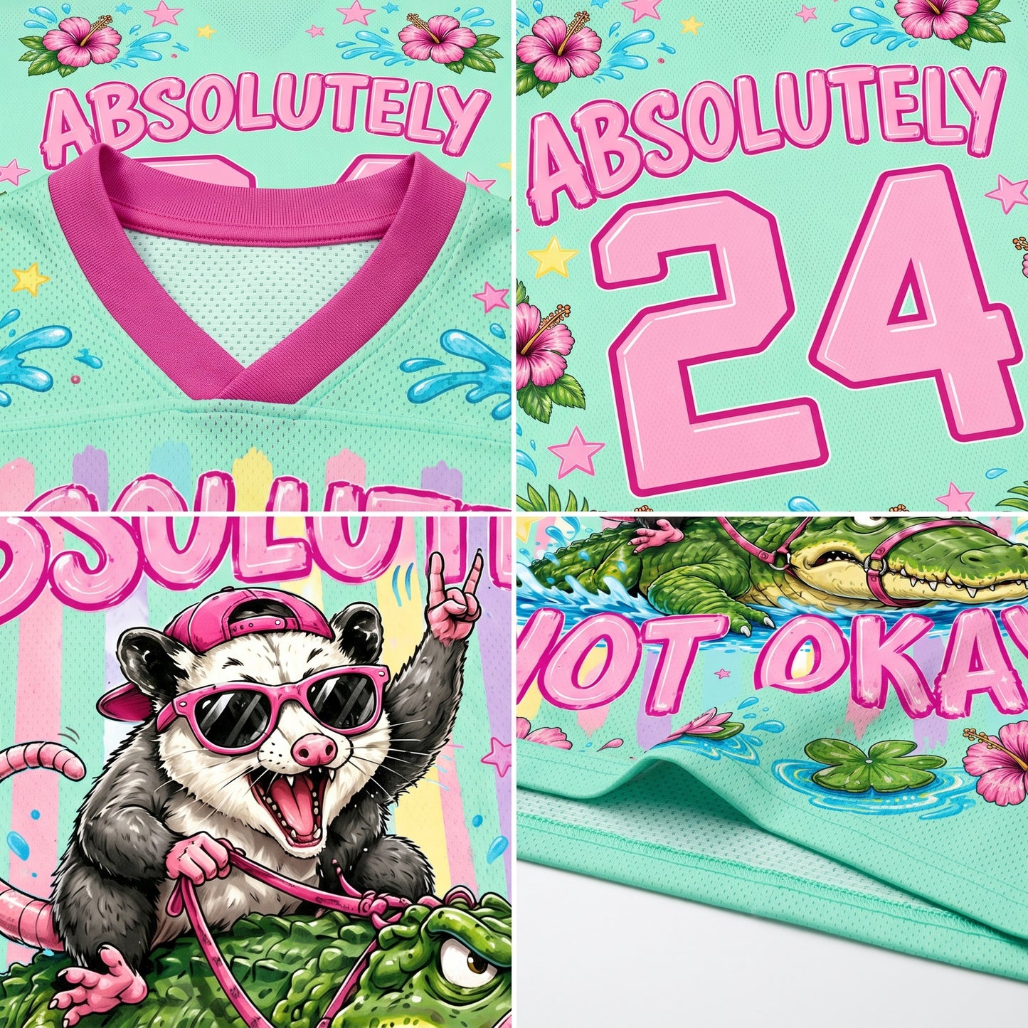 ChaoticClub Absolutely Not Okay Possom Mesh Jersey