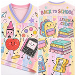 ChaoticClub Cute School Supplies Back To School Mesh Jersey