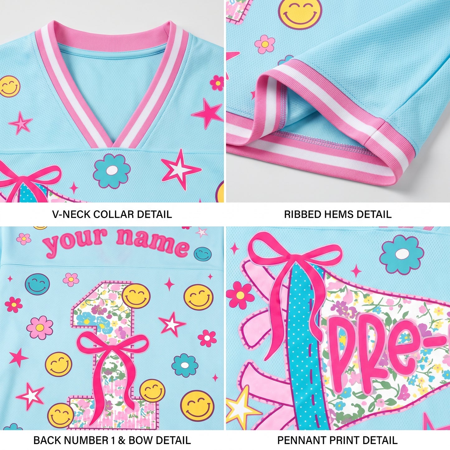ChaoticClub Pennant Flag Back to School Mesh Jersey