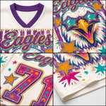 ChaoticcClub Eagles Stars & Pink Stripes Mascot Mesh Jersey