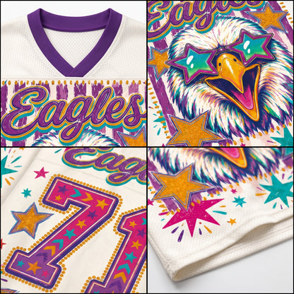 ChaoticcClub Eagles Stars & Pink Stripes Mascot Mesh Jersey