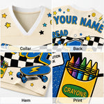 ChaoticClub Cool Skateboard Lightning Smiley Mesh Jersey