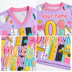 ChaoticClub Striped Make A Difference Pencil Crayons  Mesh Jersey