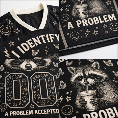 ChaoticClub I Identify As A Problem Raccoon Mesh Jersey