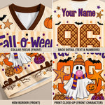 ChaoticClub Fall-o-ween Ghost Blowing Bubble Mesh Jersey
