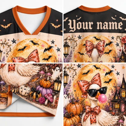 ChaoticClub Halloween Duck Bubble Gum Halloween Mesh Jersey