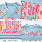 ChaoticClub School Mascot Floral Personalized Mesh Jersey