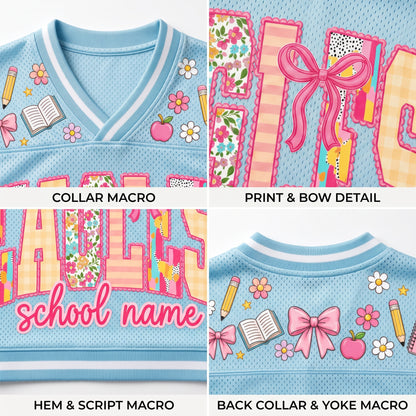 ChaoticClub School Mascot Floral Personalized Mesh Jersey