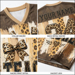 ChaoticClub Coquette Leopard Teacher Mesh Jersey