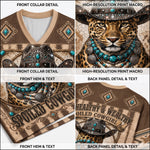 Chaotic Club Leopard Western Cowboy Mesh Jersey