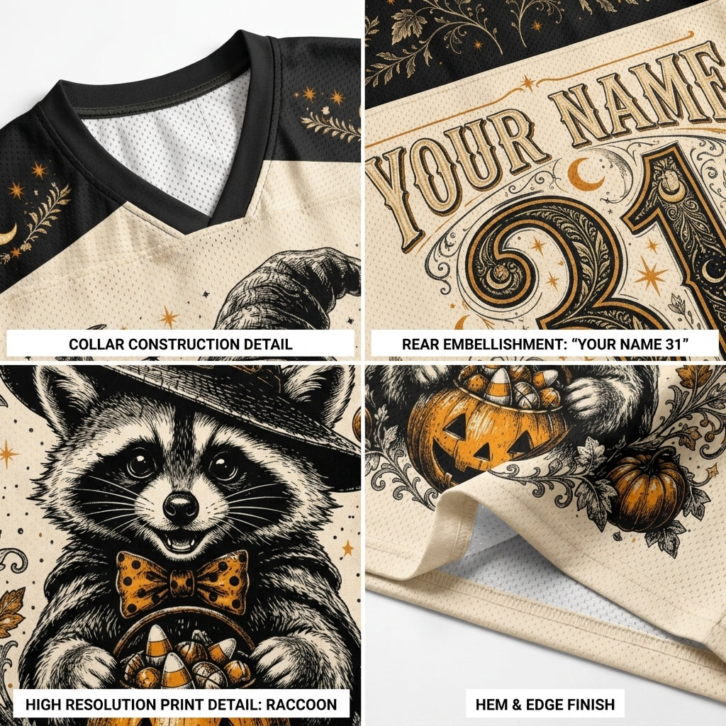 Chaotic Club Retro Vintage Halloween Spooky Season Mesh Jersey