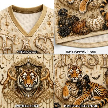 Chaotic Club Halloween Funny Animal Quotes Gothic Mesh Jersey