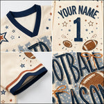 Chaotic Club Vintage Stripes Football Mom Mesh Jersey