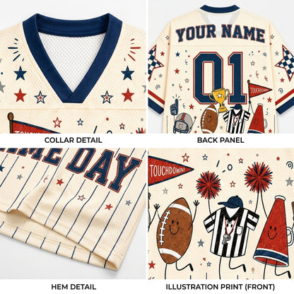 Chaotic Club Football Characters Game Day Tailgate Mesh Jersey