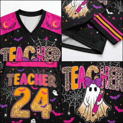 Chaotic Club Preppy School Staff: Teacher, Para Hallowwen Boo Mesh Jersey