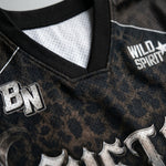 ChaoticClub Vintage Leopard Personalized Mesh Jersey