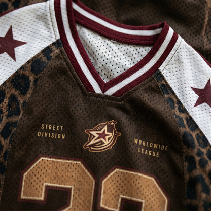 ChaoticClub Leopard Purple Personalized Mesh Jersey