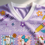 Chaotic Club Back to School Silly Teacher Builds Character Goose Mesh Jersey