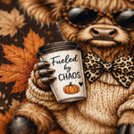Chaotic Club Autumn Cow Leaves Fall I Dont Mesh Jersey - real photo close-up of cow and coffee graphic