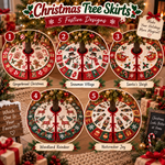 Chaotic Club Christmas Tree Skirt Quilt