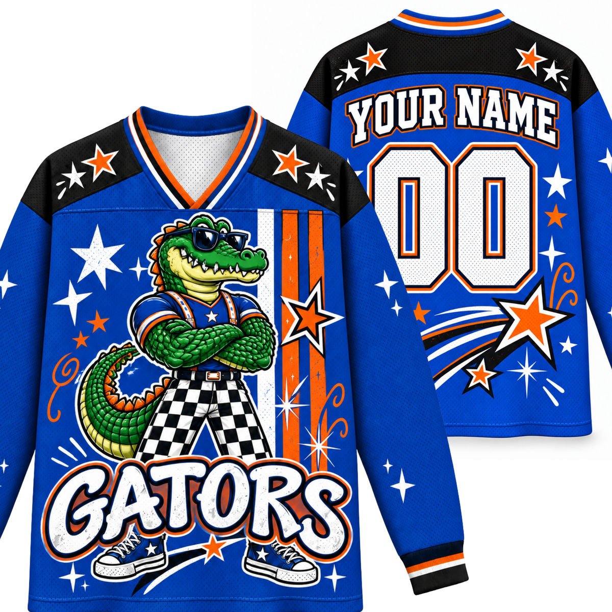 Chaotic Club Cool Mascot Game Day Long Sleeve Jersey
