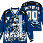 Chaotic Club Cool Mascot Game Day Long Sleeve Jersey