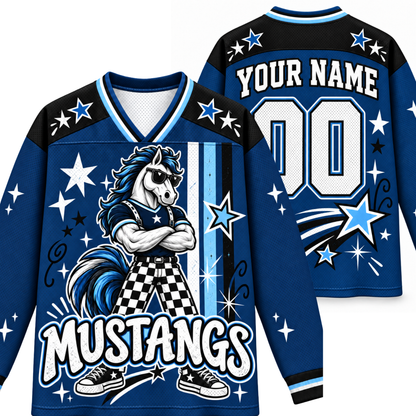 Chaotic Club Cool Mascot Game Day Long Sleeve Jersey