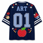 Back view of the customizable Chaotic Club jersey showcasing 'ART' titl