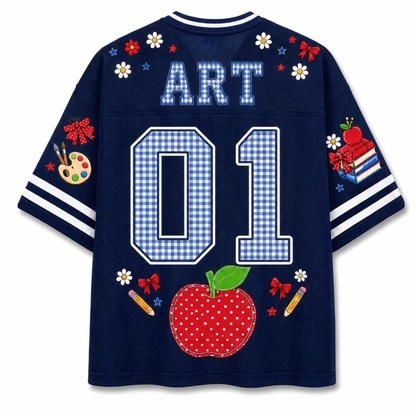 Back view of the customizable Chaotic Club jersey showcasing 'ART' titl