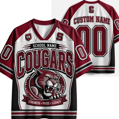Chaotic Club Custom Game Day School Mascot Athletic Mesh Jersey