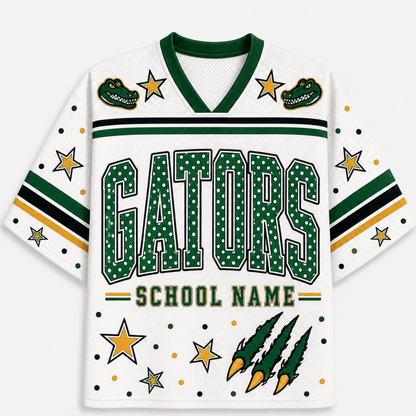 Chaotic Club Team Mascot Polka Dots Sports Mesh Jersey