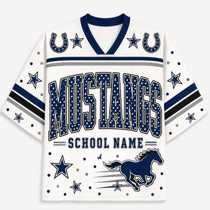 Chaotic Club Team Mascot Polka Dots Sports Mesh Jersey