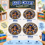 Chaotic Club Personalized Mascot 3D Optical Illusion Round Rug
