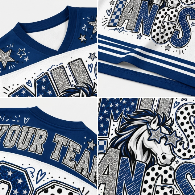 Chaotic Club Mascot Star Glasses Game Day Mesh Jersey